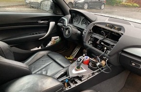 Polizei Rheinisch-Bergischer Kreis: POL-RBK: Bergisch Gladbach - Lenkrad und Multimediasystem aus BMW gestohlen