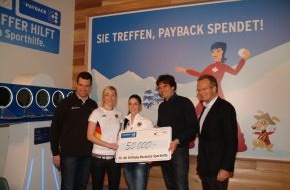 PAYBACK GmbH (Loyality Partner): Olympia-Partner Payback spendet 50.000 Euro an die Deutsche Sporthilfe (mit Bild)