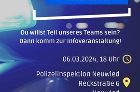 Polizeipräsidium Koblenz: POL-PPKO: Berufsinfotag bei der Polizei Neuwied!