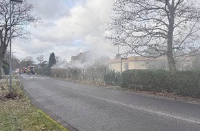 Polizeiinspektion Rotenburg: POL-ROW: Rotenburg: Brand eines Schuppens mit starker Rauchentwicklung