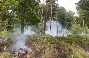 Kreispolizeibeh&ouml;rde Rhein-Kreis Neuss: POL-NE: Waldbrand im Knechtstedener Busch