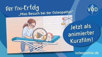 Verband der Osteopathen Deutschland e.V.: Premiere: Animierter Kurzfilm zum ersten Pixi-Buch über Osteopathie