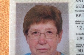 Polizeidirektion Bad Kreuznach: POL-PDKH: Vermisste 81 jährige Frau