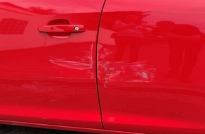 Polizeidirektion Kaiserslautern: POL-PDKL: Wer hat den roten Opel Corsa beschädigt?