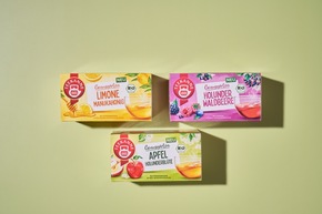 Pressemitteilung: Süß-fruchtig, bunt &amp; bio: TEEKANNE startet mit „Genussgarten“ in eine neue Früchtetee-Welt