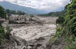 Aktion Deutschland Hilft e.V.: Sturzflut in Nepal: "Aktion Deutschland Hilft" stellt 100.000 Euro bereit / Hilfsorganisationen im B&uuml;ndnis starten Nothilfe und verschaffen sich Zugang zu der betroffenen Region