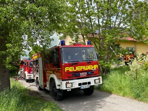 KFV Bodenseekreis: Hoher Sachschaden bei Wohnhausbrand in Billafingen (Gemeinde Owingen, Bodenseekreis)