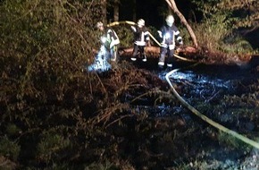 Feuerwehr Schermbeck: FW-Schermbeck: Waldbrand am Bollsweg