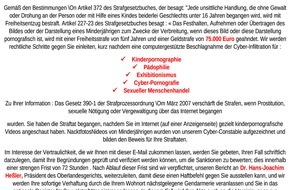Bundespolizeidirektion München: Bundespolizeidirektion München: Warnung vor Betrugs-Mails / Die Bundespolizei ist nicht Urheber dieser E-Mails