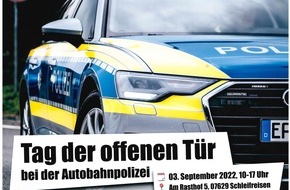Autobahnpolizeiinspektion: API-TH: Tag der offenen Tür der Autobahnpolizei am 03.09.