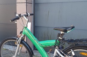 Polizeiinspektion Wilhelmshaven/Friesland: POL-WHV: Sichergestelltes Fahrrad sucht Eigent&uuml;mer - Polizei bittet um Hinweise