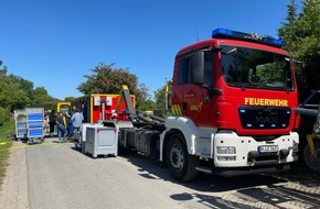 Freiwillige Feuerwehr Lehrte: FW Lehrte: Gartenlaube brennt in Kleingartenkolonie