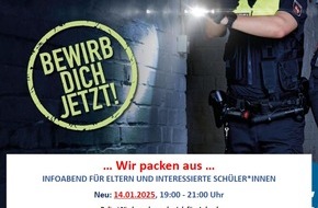 Polizeiinspektion Emsland/Grafschaft Bentheim: POL-EL: Lingen - Einladung zum Informationsabend über eine Karriere bei der Polizei Niedersachsen