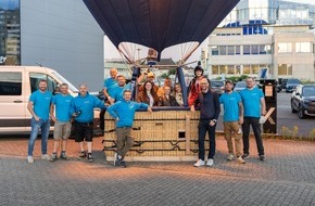 TROX SE: PRESSEINFO: Wenn Luft sichtbar wird - TROX Hei&szlig;luftballon feiert ersten Flug