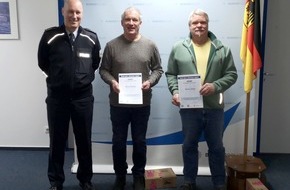 Bundespolizeiinspektion Bremen: BPOL-HB: Kleinkind am Bremer Hauptbahnhof reanimiert - Bremer Bundespolizei ehrt Lebensretter