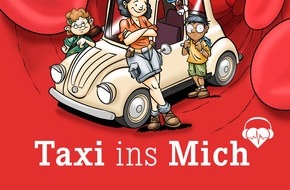 Wort & Bild Verlagsgruppe - Gesundheitsmeldungen: "Hicks, hicks, hurra" - zweite Folge des medizini-Podcast "Taxi ins Mich" erklärt Kindern, wie Schluckauf entsteht