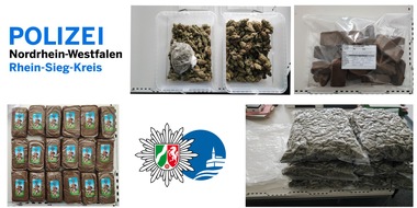 Kreispolizeibehörde Rhein-Sieg-Kreis: POL-SU: Drogenfahnder stellen größere Menge Betäubungsmittel sicher