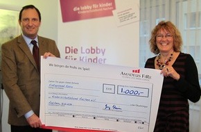 Amadeus FiRe AG: Kinderschutzbund Aachen erhält Weihnachtsspende von Personal-Dienstleister Amadeus FiRe (mit Bild)