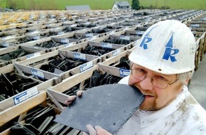 Rathscheck Schiefer: Schiefer auf den ersten Biss: Geologen prüfen Qualität mit dem Gaumen