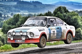 Skoda Auto Deutschland GmbH: Matthias Kahle mit legendärem ŠKODA 130 RS beim Eifel Rallye Festival am Start