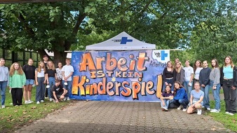 Kindernothilfe e.V.: Graffiti-Aktion gegen ausbeuterische Kinderarbeit