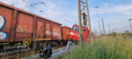 Bundespolizeidirektion Sankt Augustin: BPOL NRW: Kollision zweier Güterzüge in Gremberg: Die Bundespolizei ermittelt