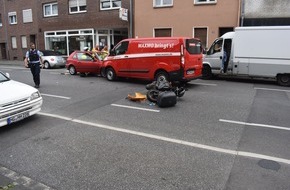 Polizei Mönchengladbach: POL-MG: Brunnenstraße - Verkehrsunfall mit zwei Verletzten