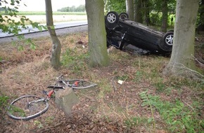 Polizeiinspektion Stade: POL-STD: 45-jähriger Radfahrer bei Unfall zwischen Horneburg und Issendorf tödlich verletzt