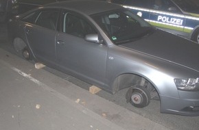 Polizei Hagen: POL-HA: Felgendiebstahl an Audi auf der Weststraße