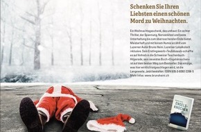 Gmeiner-Verlag GmbH: Schockwerbung: Deutscher Buchverlag wirbt in der Schweiz mit einem toten Samichlaus in ihrer Kampagne