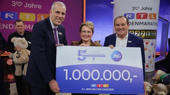 Procter & Gamble GmbH: Doppeltes Jubiläum beim RTL-Spendenmarathon / Engagement für Kinder und Familien: 30 Jahre RTL Spendenmarathon der Stiftung RTL Wir helfen Kindern e.V. und 5 Jahre P&G Initiative #GemeinsamStärker