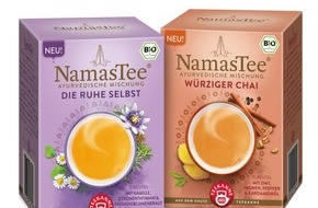 Teekanne GmbH & Co. KG: Pressemitteilung: Zwei neue Sorten NamasTee® sorgen für mehr Achtsamkeit aus der Teetasse