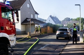 Feuerwehr Iserlohn: FW-MK: Rauchentwicklung aus einer Garage