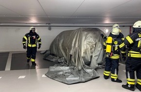 Freiwillige Feuerwehr Bedburg-Hau: FW-KLE: Grenzüberschreitendes Einsatztraining in den Niederlanden