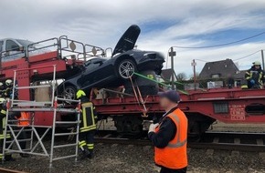 Bundespolizeiinspektion Flensburg: BPOL-FL: Unfall auf Autozug, zwei Verletzte