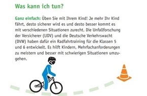 Deutsche Verkehrswacht e.V.: Neue Elterninformation von DVW und UDV unterst&uuml;tzt beim sicheren Radfahren in der Sekundarstufe