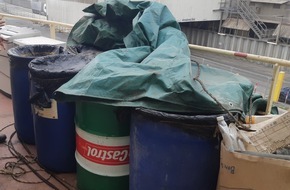 Wasserschutzpolizeiinspektion Oldenburg: WSPI-OLD: Unerlaubter Umgang mit Abfällen an Bord eines Seeschiffes - Müllzwangsentsorgung im Braker Hafen