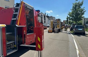 Feuerwehr Weinheim: FW Weinheim: Feuerwehr zu brennender Hecke alarmiert