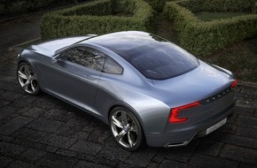 Volvo Car Switzerland AG: Le Volvo Concept Coupé - la P1800 du futur - est une automobile à l'élégance sereine grace à la nouvelle architecture évolutive Volvo (IMAGE/VIDEO)