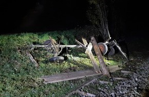 Bundespolizeiinspektion Kaiserslautern: BPOL-KL: Unfall zwischen Regionalbahn und landwirtschaftlichem Anhänger in Albersweiler