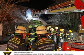 Feuerwehr München: FW-M: Dachstuhlbrand mit zwei verletzten Personen (Altperlach)