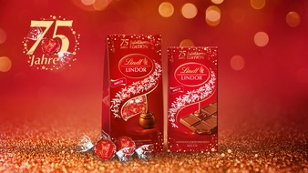 Lindt & Sprüngli GmbH: 75 Jahre Glücksmomente mit LINDOR: Die ikonische Marke feiert Jubiläum