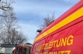 Feuerwehr Dresden: FW Dresden: Gasausströmung nach Bauarbeiten
