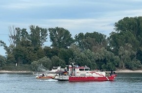 Freiwillige Feuerwehr Frankenthal: FW Frankenthal: Schiffsbrand auf dem Rhein endet glimpflich
