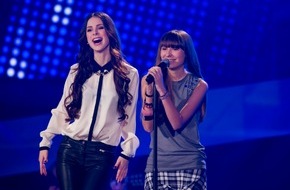 SAT.1: Lena Meyer-Landrut singt mit Dana (13) im Duett, Tim Bendzko tanzt für Stéphanie (12) und Henning Wehland rappt mit Mike (13) - "The Voice Kids" am Freitag in SAT.1 (BILD)