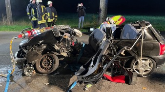 Freiwillige Feuerwehr der Stadt Goch: FF Goch: Autofahrerin lebensgefährlich verletzt