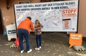 IG saubere Umwelt IGSU: Medienmitteilung: «Aktion im Heidiland: Damit der Abfall nicht auf der Strecke bleibt»