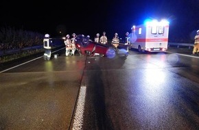 Verkehrsdirektion Koblenz: POL-VDKO: Verkehrsunfall mit Überschlag; "Glück im Unglück"