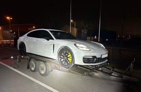 Hauptzollamt Heilbronn: HZA-HN: Teurer Freundschaftsdienst / Wei&szlig;er Sportwagen vom Zoll sichergestellt