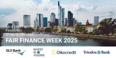 Triodos Bank: Fair Finance Week vom 27. bis 30. Oktober 2025 - Geld trifft Werte